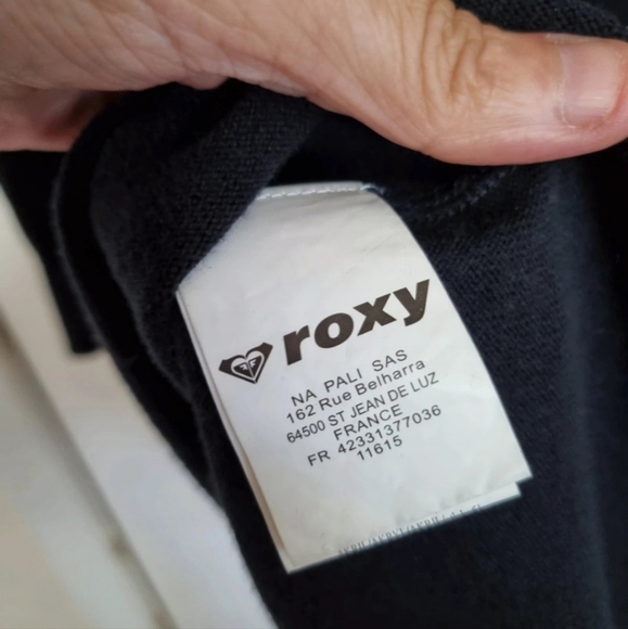 Roxy black knit hoodied jumper dress sz medium uk 10 - Picture 6 of 7